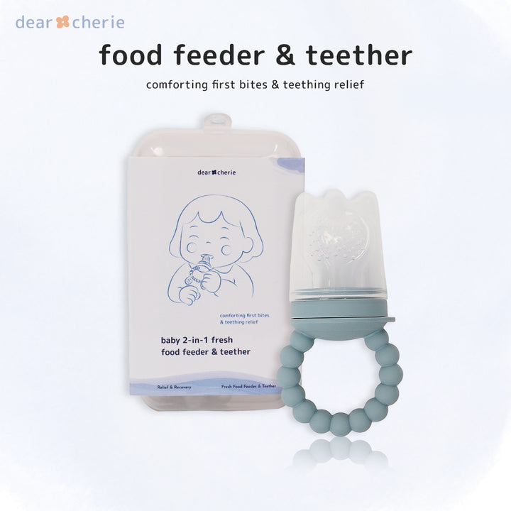 baby 2-in-1 fresh food feeder & teether (3 colours)
