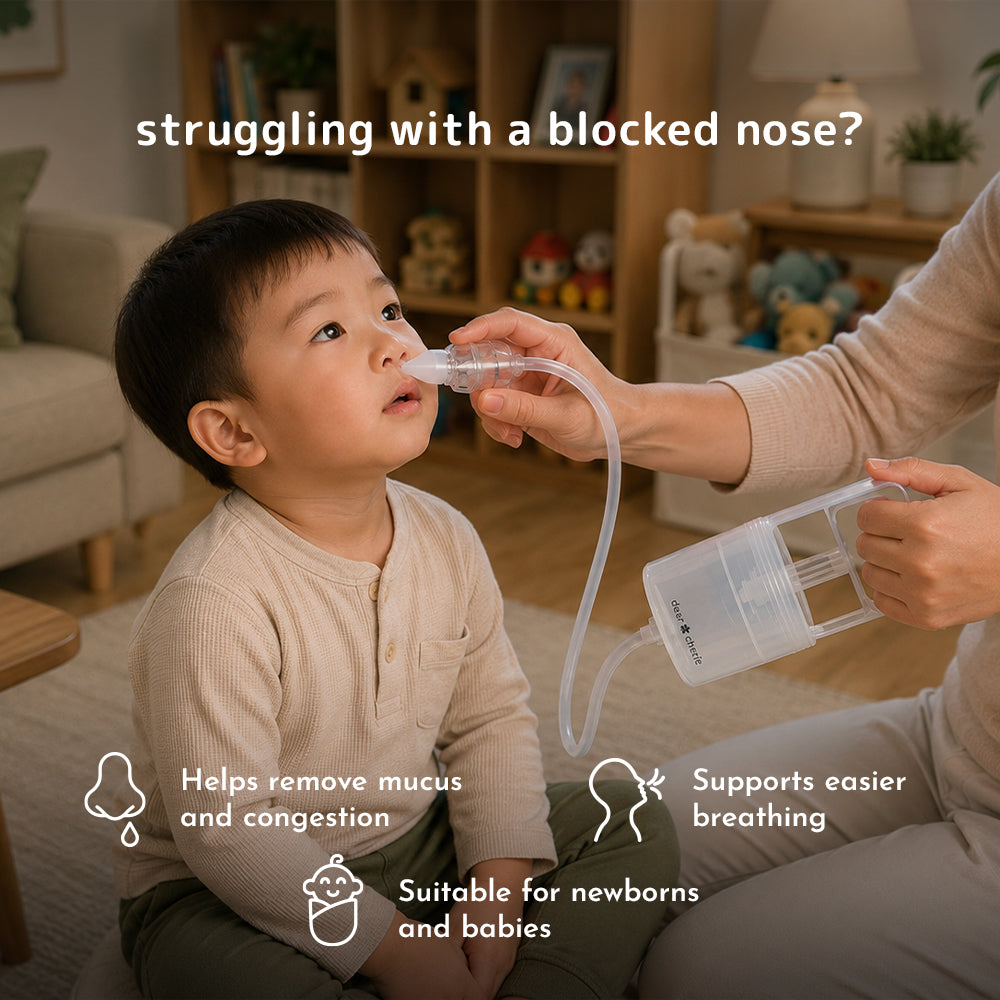 hand pump nasal aspirator for babies & toddlers