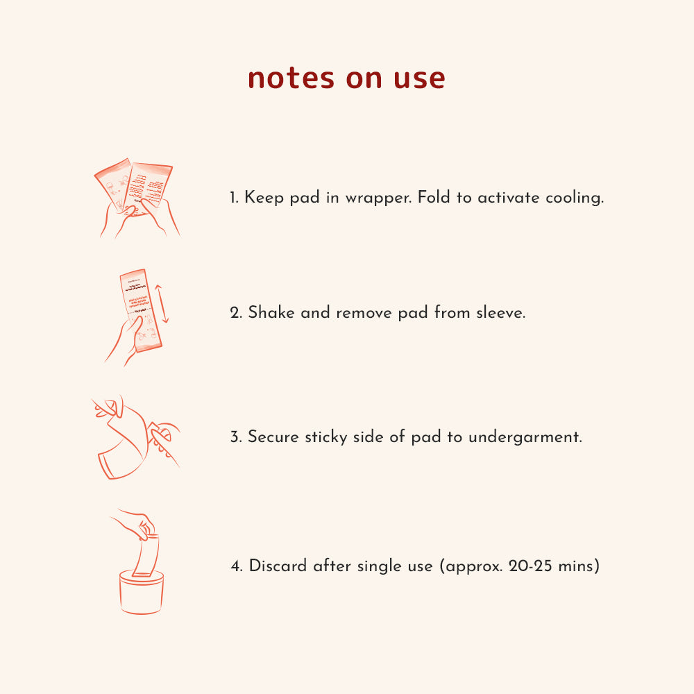 instant 2-in-1 soothing cold perineal pads