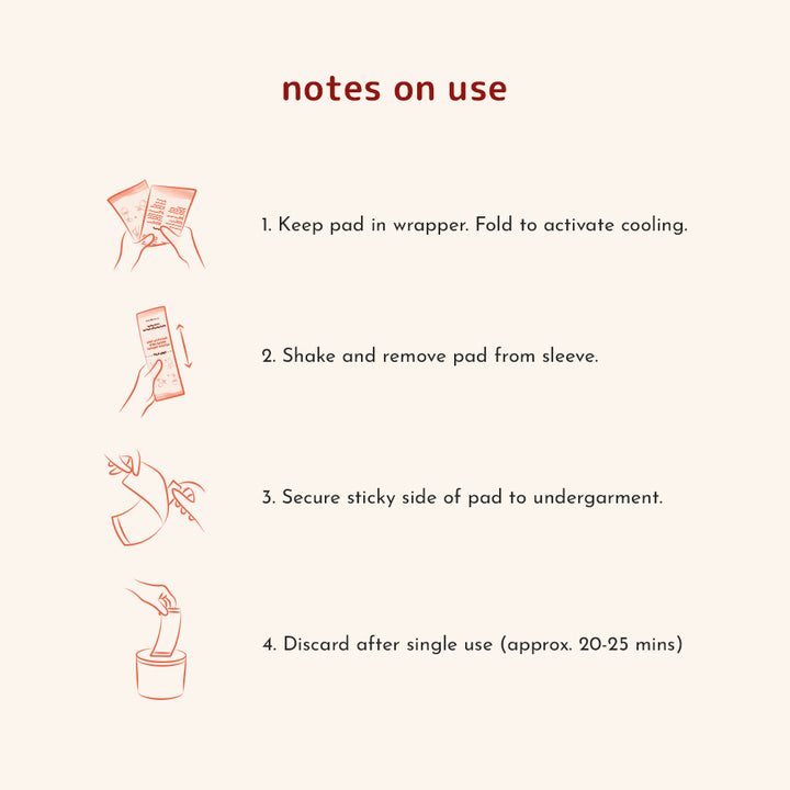 instant 2-in-1 soothing cold perineal pads