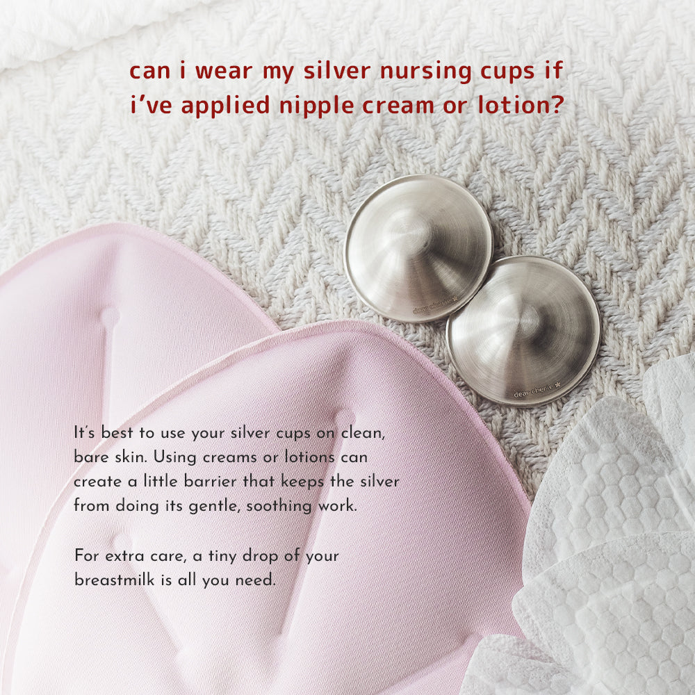silver nursing cups