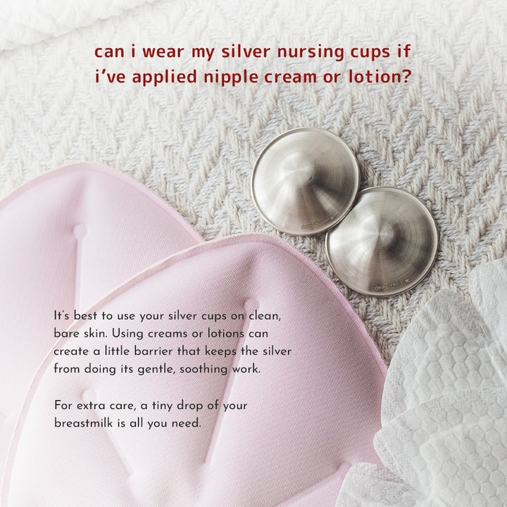 silver nursing cups