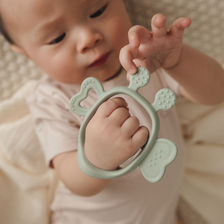 easy grip baby silicone teething mitten (3 colours)